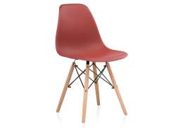 Пластиковый стул Eames PC-015 bordeaux (46x52x83)